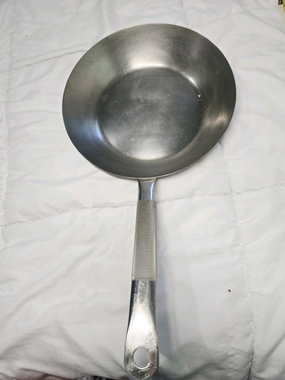 Rare Pre-1968 Copper Clad Bottom Revere Ware Patio Institutional Fry Pan 3973